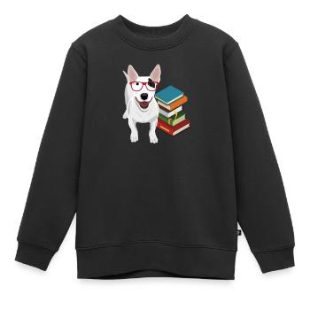 Bullterrier - Kinder Premium Organic Sweatshirt - Schwarz - Vorne - AI Model Kid Female (0cm)