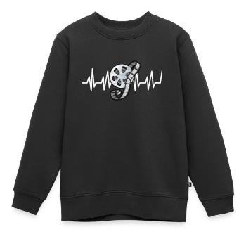 Film - Sweat Premium enfant bio - noir - Devant - AI Model Kid Female (0cm)