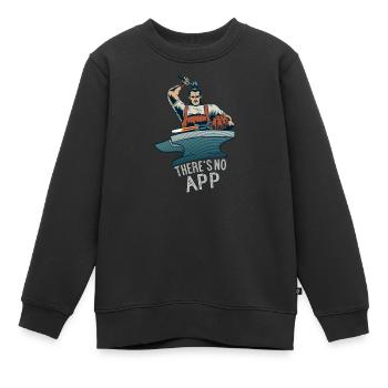 Hufschmied Huf Schmied Schmiede Schmiedekunst - Kinder Premium Organic Sweatshirt - Schwarz - Vorne - AI Model Kid Female (0cm)