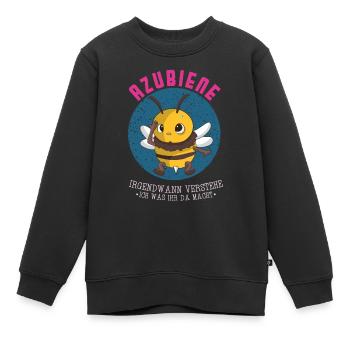 Azubi Biene Irgendwann Verstehe Ich Azubiene - Kinder Premium Organic Sweatshirt - Schwarz - Vorne - AI Model Kid Female (0cm)