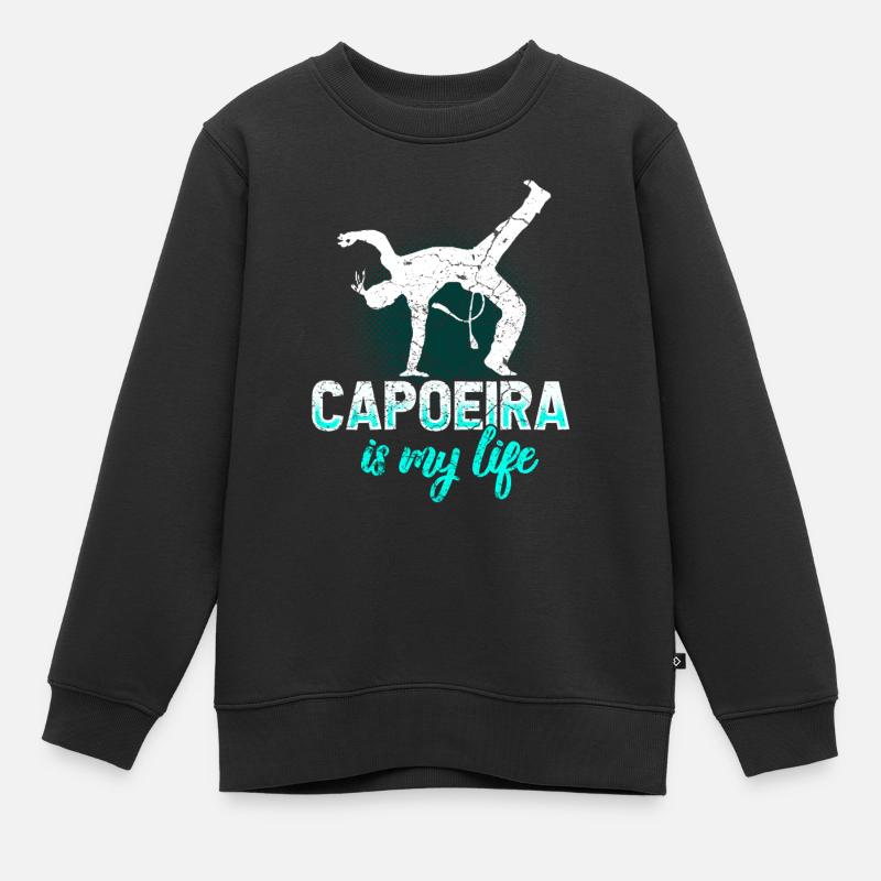 Capoeira Brésil - Sweat Premium enfant bio - noir