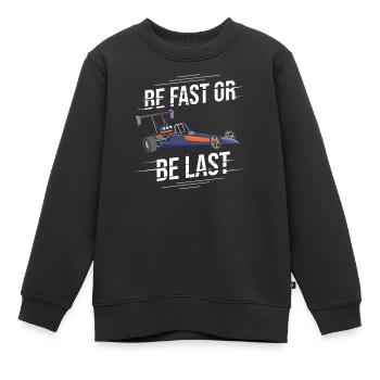 Drag Racing Drag racing Drag racing - Kids Premium Organic Sweatshirt - black - Front - AI Model Kid Female (0cm)