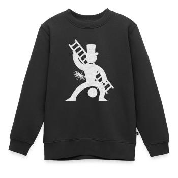 Schornsteinfeger - Kinder Premium Organic Sweatshirt - Schwarz - Vorne - AI Model Kid Female (0cm)
