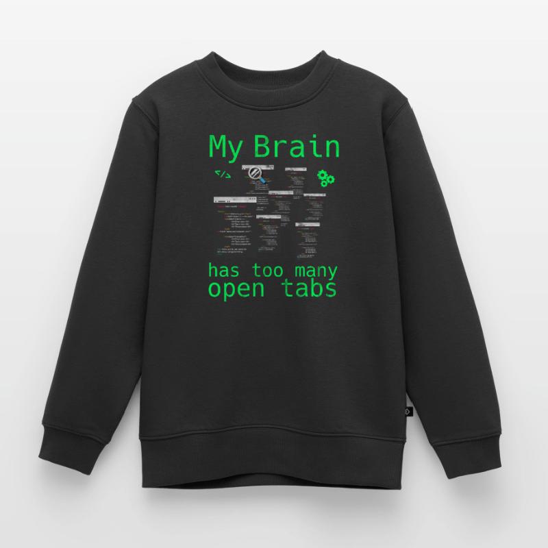 Computer Science Hacker Programmer Binary Pc Computer Kids Premium Organic Sweatshirt