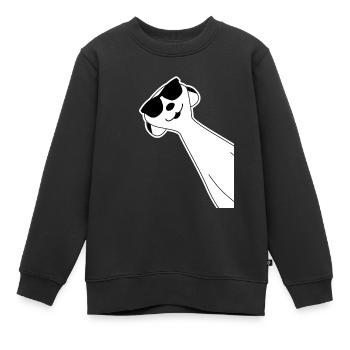 Suricate drôle avec des lunettes de soleil - Sweat Premium enfant bio - noir - Devant - AI Model Kid Female (0cm)