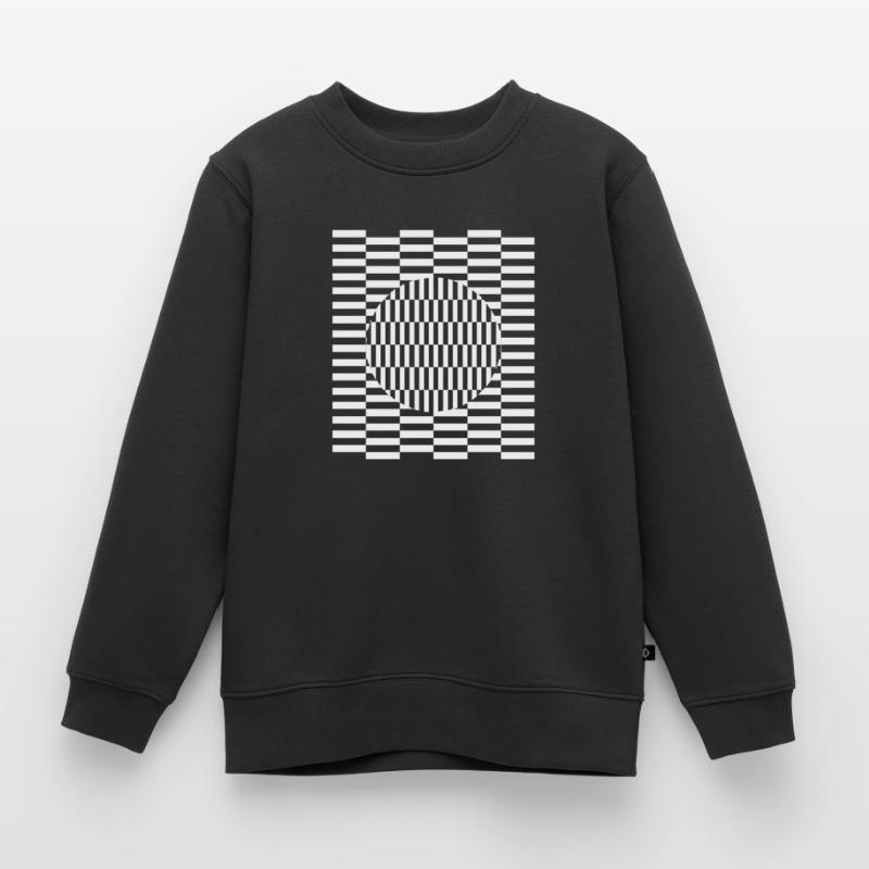 Visual grid perception illusion imagination Kids Premium Organic Sweatshirt