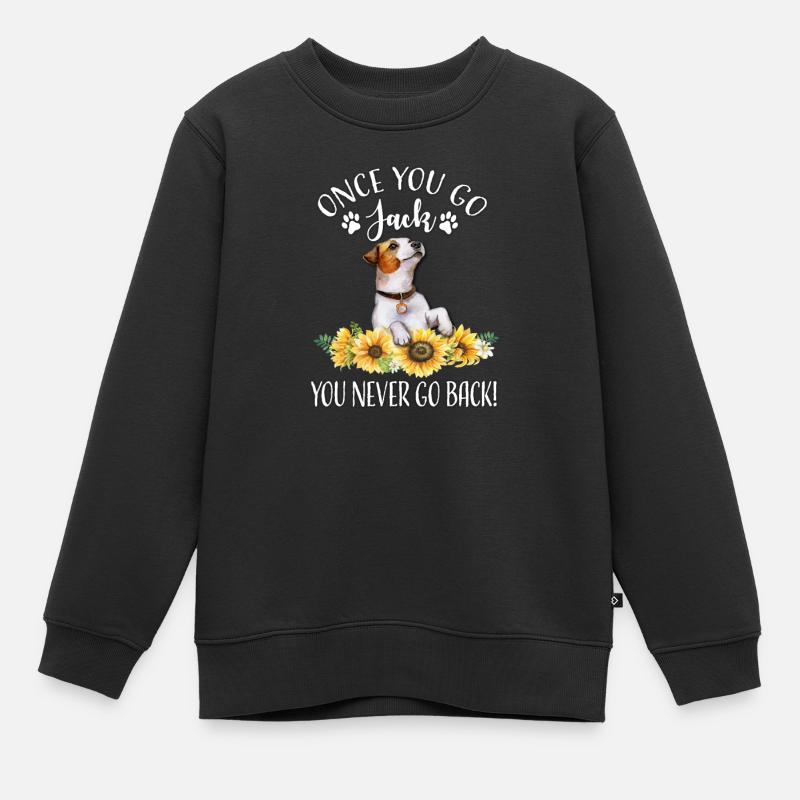 Jack Russell - Sweat Premium enfant bio - noir