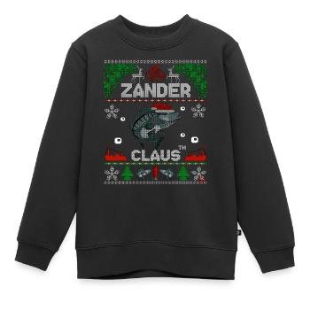Zander Claus ® La tenue de Noël originale! - Sweat Premium enfant bio - noir - Devant - AI Model Kid Female (0cm)