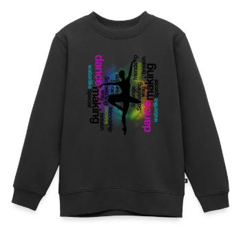 Ballet Ballerina Dance Silhouette - Sweat Premium enfant bio - noir - Devant - AI Model Kid Female (0cm)