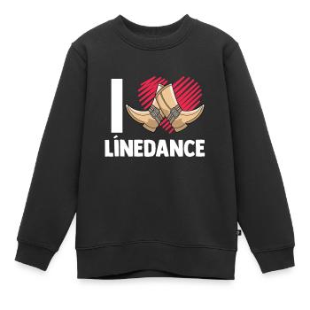 Linedance Western Countrymusic Tanzsport - Kinder Premium Organic Sweatshirt - Schwarz - Vorne - AI Model Kid Female (0cm)