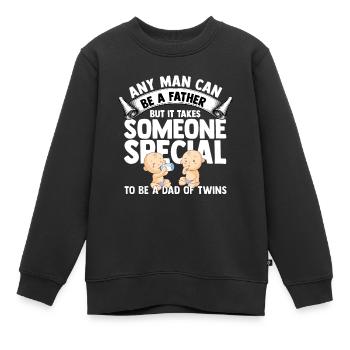 Zwillinge - Kinder Premium Organic Sweatshirt - Schwarz - Vorne - AI Model Kid Female (0cm)