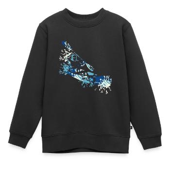 Éclaboussure de canoë - Sweat Premium enfant bio - noir - Devant - AI Model Kid Female (0cm)