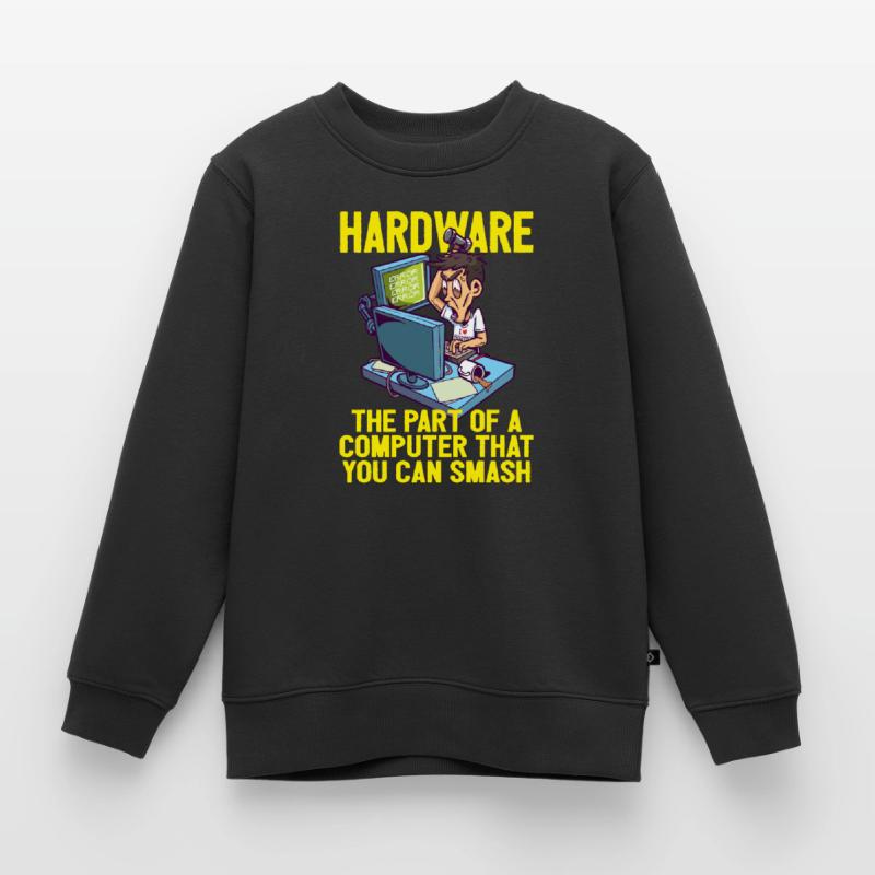 Smash PC Hardware Debugging IT Coder Informatik Kinder Premium Organic Sweatshirt