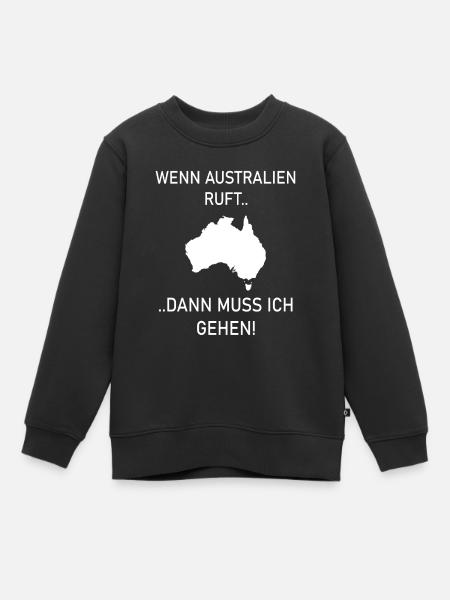 Australien - Kinder Premium Organic Sweatshirt - Schwarz