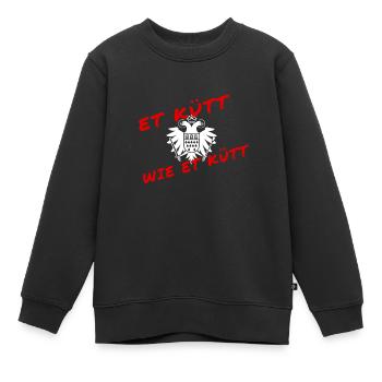 Et kütt wie et kütt - Kölsches Grundgesetz - Kinder Premium Organic Sweatshirt - Schwarz - Vorne - AI Model Kid Female (0cm)