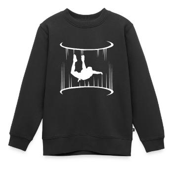 Bodyflying wind kanal Indoor Skydiving Geschenke - Kinder Premium Organic Sweatshirt - Schwarz - Vorne - AI Model Kid Female (0cm)