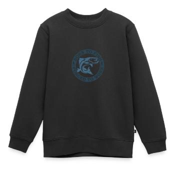 Fischer fischen frische Fische - Kinder Premium Organic Sweatshirt - Schwarz - Vorne - AI Model Kid Female (0cm)