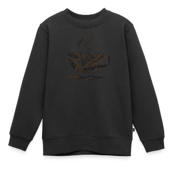 Programmeur Hashtag Wordcloud, café, nuage de mot - Sweat Premium enfant bio - noir - Devant - AI Model Kid Female (0cm)