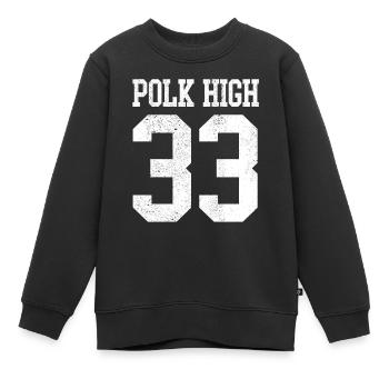 Polk 33 Highschool Baseball Team Turnierspiel F. - Kinder Premium Organic Sweatshirt - Schwarz - Vorne - AI Model Kid Female (0cm)