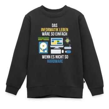 Informatiker - Kinder Premium Organic Sweatshirt - Schwarz - Vorne - AI Model Kid Female (0cm)