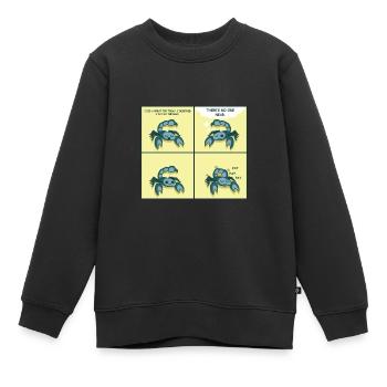 Auf den Rücken klopfen Motiviert und inspiriert Ge - Kinder Premium Organic Sweatshirt - Schwarz - Vorne - AI Model Kid Female (0cm)