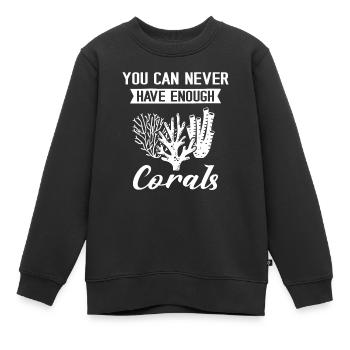 Korallen aquascaping aquascaper Geschenk - Kinder Premium Organic Sweatshirt - Schwarz - Vorne - AI Model Kid Female (0cm)