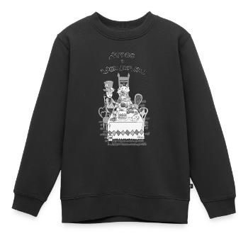 Alice im Wunderland - Kinder Premium Organic Sweatshirt - Schwarz - Vorne - AI Model Kid Female (0cm)