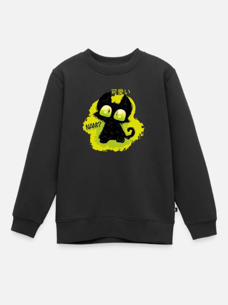 Kuromi - Kinder Premium Organic Sweatshirt - Schwarz