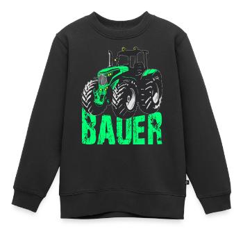 Farmer - Kids Premium Organic Sweatshirt - black - Front - AI Model Kid Female (0cm)