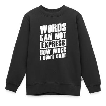 Introverti Misanthrope Anti Socialement Distant - Sweat Premium enfant bio - noir - Devant - AI Model Kid Female (0cm)