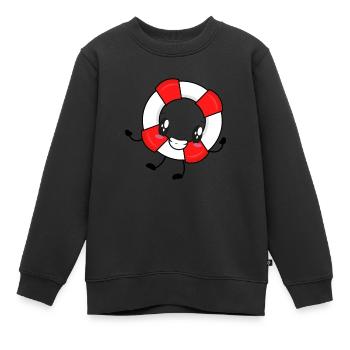 Sauveteur sauveteur sauveteur - Sweat Premium enfant bio - noir - Devant - AI Model Kid Female (0cm)