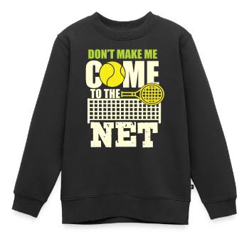 Tennis Raquettes de tennis tennis balle de tennis tennis - Sweat Premium enfant bio - noir - Devant - AI Model Kid Female (0cm)
