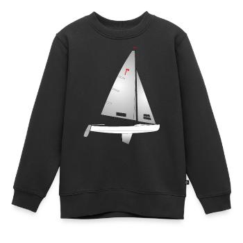 Pirat Riss - Kinder Premium Organic Sweatshirt - Schwarz - Vorne - AI Model Kid Female (0cm)