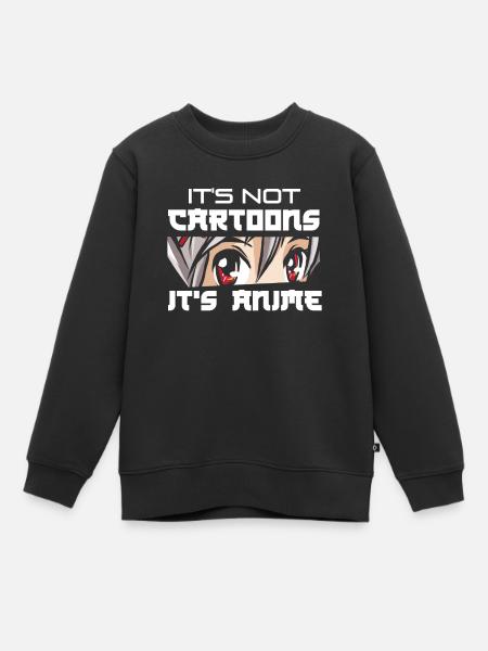 Anime - Kinder Premium Organic Sweatshirt - Schwarz