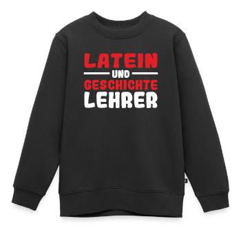 Latein und Griechisch Lehrer - Kinder Premium Organic Sweatshirt - Schwarz - Vorne - AI Model Kid Female (0cm)