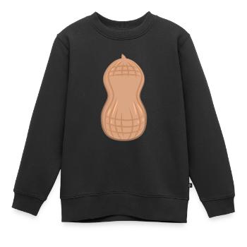cacahuète - Sweat Premium enfant bio - noir - Devant - AI Model Kid Female (0cm)