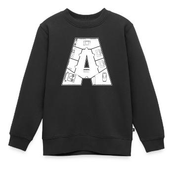Architecte Architecte Architecte Architecture Construction de maisons - Sweat Premium enfant bio - noir - Devant - AI Model Kid Female (0cm)