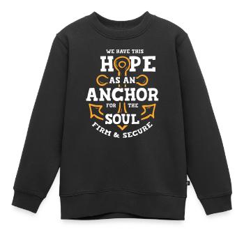 Hoffnung Bibel - Kinder Premium Organic Sweatshirt - Schwarz - Vorne - AI Model Kid Female (0cm)