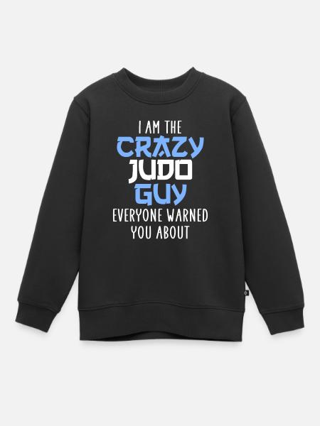 gekke judo vader - Kinder Premium sweater biologisch - zwart