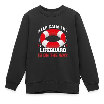 Lifeguard Lifeguard Piscine extérieure Piscine intérieure - Sweat Premium enfant bio - noir - Devant - AI Model Kid Female (0cm)