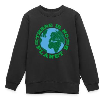 VEGETARIAN gift animal rights activists for vegans NO - Kids Premium Organic Sweatshirt - black - Front - AI Model Kid Female (0cm)