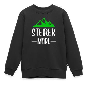 Steirer Madl Steiermark Geschenk - Kinder Premium Organic Sweatshirt - Schwarz - Vorne - AI Model Kid Female (0cm)