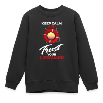 Lifeguard Lifeguard Piscine extérieure Piscine intérieure - Sweat Premium enfant bio - noir - Devant - AI Model Kid Female (0cm)