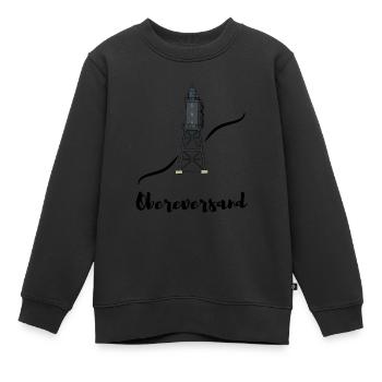 Phare Obereversand - Sweat Premium enfant bio - noir - Devant - AI Model Kid Female (0cm)