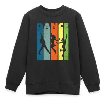 Danse danseuse danseuse danse école de danse - Sweat Premium enfant bio - noir - Devant - AI Model Kid Female (0cm)