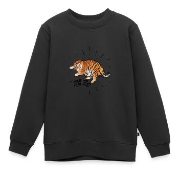 Toujours zen - Sweat Premium enfant bio - noir - Devant - AI Model Kid Female (0cm)
