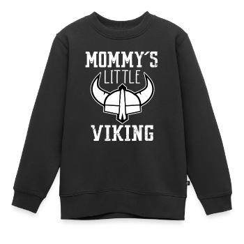 maman maman ̈s little viking viking bébé enfants - Sweat Premium enfant bio - noir - Devant - AI Model Kid Female (0cm)