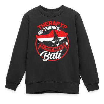 Bali - Sweat Premium enfant bio - noir - Devant - AI Model Kid Female (0cm)