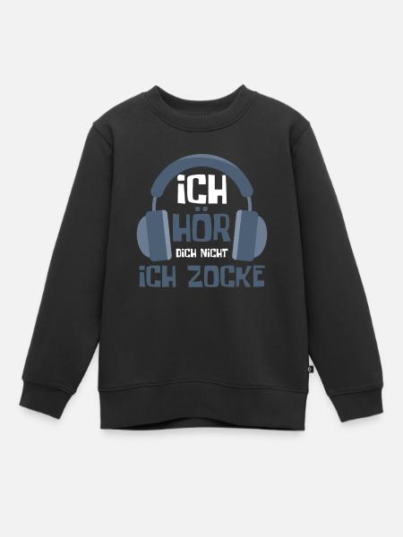 Gaming Game Gamer - Kinder Premium Organic Sweatshirt - Schwarz