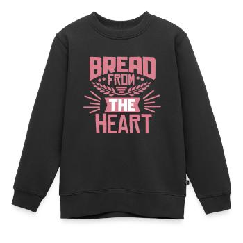 La cuisson du pain - Sweat Premium enfant bio - noir - Devant - AI Model Kid Female (0cm)